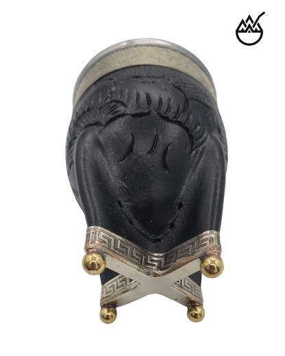 Mate Imperial Calabaza Premium Exclusivo – Base Alpaca Bolitas